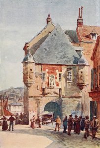 Honfleur, Harbour Gateway (renkli taş) by Alexander Henry Hallam Murray