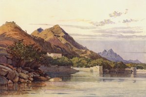 Ana Sagar, Ajmere (renkli taş) by Alexander Henry Hallam Murray