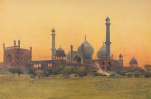 Jama Mescidi, Delhi - Gün Batımında, 1880 1905. by Alexander Henry Hallam Murray