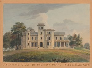 Edwin C. Litchfield için Grace Hill, Brooklyn, New York cephesi, 1854.