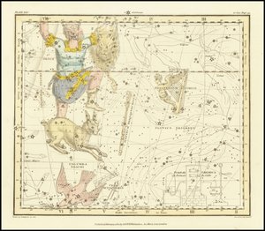1822 - Alexander Jamieson - Orion, Psaltriem Georgii, Sceptrum Brandenburgium, Lepus ve Columba Noachi by Alexander Jamieson