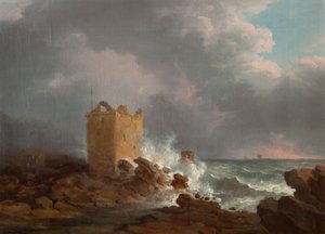 Bir Fırtına Sırasında Broughty Kalesi, 1810 dolayları (tuval üzerine yağlı boya)