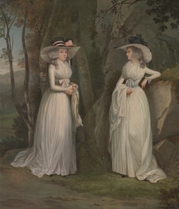 Eleanor ve Margaret Ross, 1785 ve 1790 arasında. by Alexander Nasmyth