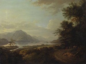 Loch Awe, Argyllshire, yak. 1785. by Alexander Nasmyth