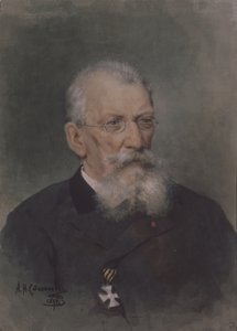 Sanatçının portresi Pyotr P. Sokolov 1821-1899 by Alexander Nikolaevich Stepanov
