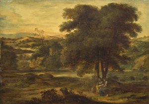 Klasik Manzara, c.1767-71 (panel üzeri yağlı boya)