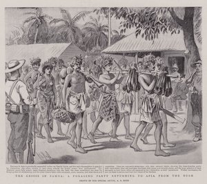 Bush'tan Apia'ya dönen bir Toplayıcı Parti olan Samoa'daki Kriz by Alexander Stuart Boyd