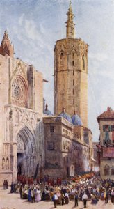 Mignelete, Valencia (renkli taş) by Alexander Wallace Rimington