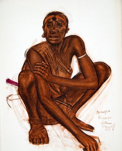 Afrika Çizimleri ve Tablolarından Marigua, MGogo (Dodoma), Citroen Center Afrique seferi sırasında idam edildi, ikinci Haardt Audouin-Dubreuil görevi, pub. Paris, 1927