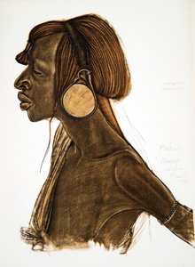Afrika Çizimleri ve Tablolarından Mutila, MGogo (Dodoma), Citroen Center Afrique seferi sırasında idam edildi, ikinci Haardt Audouin-Dubreuil görevi, pub. Paris, 1927