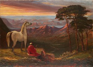 Tepeler Arası Sahne, Mahabaleshwar (tuval üzerine yağlı boya) by Alexander Young Short