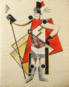 Görünmez Kadın oyunu için kostüm tasarımı, 1924 by Alexandra Alexandrowna Exter