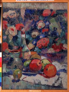 ""Doğa morte"" Peinture d'Alexandra Alexandrovna Exter (1882-1949) 1909-1910 Devlet Tarih ve Sanat Müzesi Serpoukhov by Alexandra Alexandrowna Exter