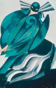 3. kadın maskesi heykelciği by Alexandra Alexandrowna Exter