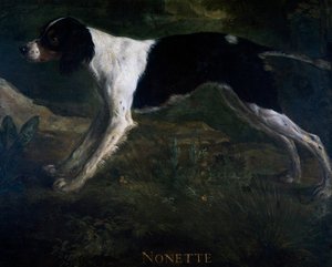 Nonette, Alexandre-Francois Desportes (1661-1743), Fransa tarafından Marly kalesi için kraliyet antre kapısının üzerine boyanmış by Alexandre Francois Desportes