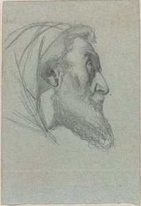 Profildeki Sakallı Adam (rekto) / Yukarıya Bakan Kadın (verso) by Alexandre Bida