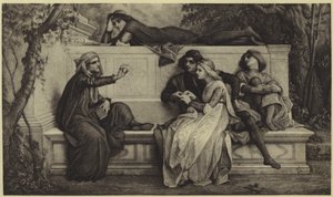 Floransalı bir şair (fotogravür) by Alexandre Cabanel