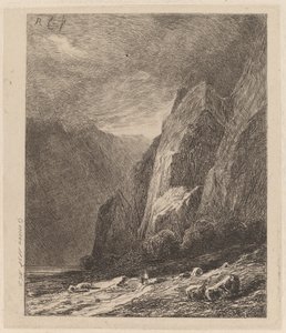 Fırtınada Uçurumlar by Alexandre Calame