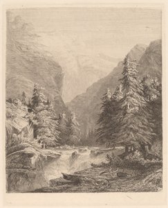 Dağ Şelalesi by Alexandre Calame