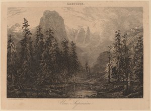bir köknar ağacı by Alexandre Calame