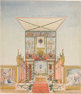 Charles X için Taşınabilir Tarla Sunağı by Alexandre Denis Abel de Pujol