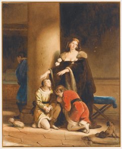 İngiltere Kraliçesi Elisabeth Woodville, oğulları Edward V ve York Dükü Richard