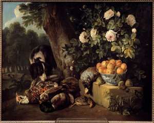 Francois Desportes (1661-1743) tarafından Oyun Boyama ile Natürmort 18. yüzyıl Paris, Dekoratif Sanatlar