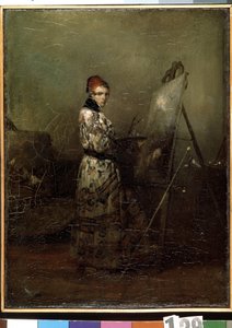 ""Otoportre"" (otoportre) Tablosu Alexandre Gabriel Decamps (1803-1860) 1830 Hermitage Müzesi, Sankt Petersburg by Alexandre Gabriel Decamps