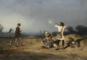 Kuş Avı, 1830 by Alexandre Gabriel Decamps