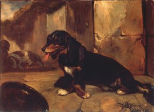 Basset tazı by Alexandre Gabriel Decamps