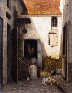 Çiftlik Bahçesi by Alexandre Gabriel Decamps