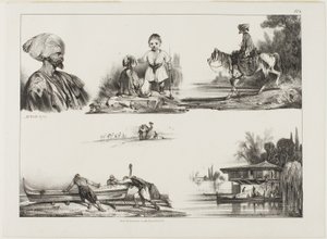 Eskiz Sayfası, No. 3 by Alexandre Gabriel Decamps