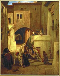 İyi Samaritan (tuval üzerine resim) by Alexandre Gabriel Decamps