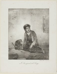 Savoyard ve Maymun by Alexandre Gabriel Decamps