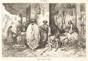 bir bekçi kulübesi by Alexandre Gabriel Decamps