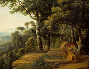 Filozof Jean Jacques Rousseau (1712-1778) 1770 yılında Lyon Detail yakınlarındaki Parc de la Rochecordon