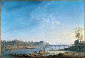 Tuileries Rıhtımı ve Pont Royal, 1780 dolayları (tuval üzerine yağlıboya)