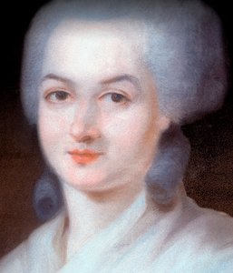 Olympe de Gouges Portresinin Detayı (Detay) (Marie Gouze, Olympe de Gouges olarak anılır)