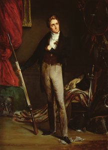 1830 Fransız Devrimi sırasında genç bir devrimcinin portresi (karton üzerine yağlı boya)