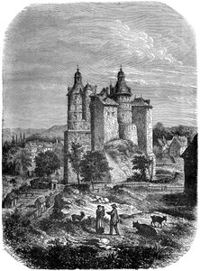 Chateau de Montbeliard Montbeliard Kalesi, Fransa, 1882-1884 by Alexandre de Bar