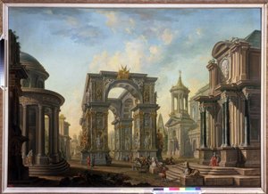 Mimari fantezi. Alexei İvanoviç Belsky