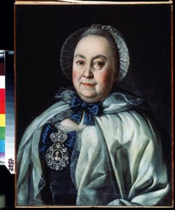 Bekleyen bayanın portresi, kontes Maria A. Rumyantseva (1698-1788) (Bekleyen kontes Maria A. Rumyantseva