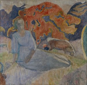 Çoban kızı, 1907 by Alexei Yeremeevich Karev