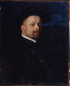 "" Otoportre "" Resim Alexei von Javlensky (Alexi von Jawlensky, Alexej von Javlenski) (1864-1941) 1890 environ Regional M. Vrubel Sanat Müzesi, Omsk by Alexej von Jawlensky