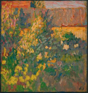 çiçek açan bahçe by Alexej von Jawlensky