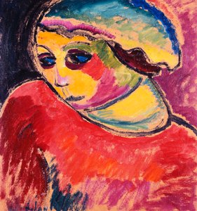 Yeşil Bonnet; Grune Haube, 1911 by Alexej von Jawlensky