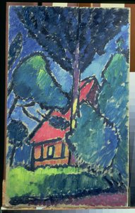 Manzara, c.1910 (karton üzerine yağlı boya) by Alexej von Jawlensky