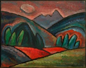 Oberstdorf yakınındaki manzara by Alexej von Jawlensky