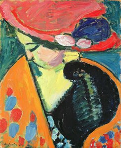İndirilmiş Kafa, 1909 by Alexej von Jawlensky