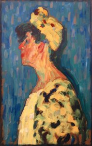 profildeki Marianne von Werefkin by Alexej von Jawlensky